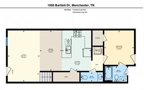 Manchester apartment for rent - the floor plan of the apartment