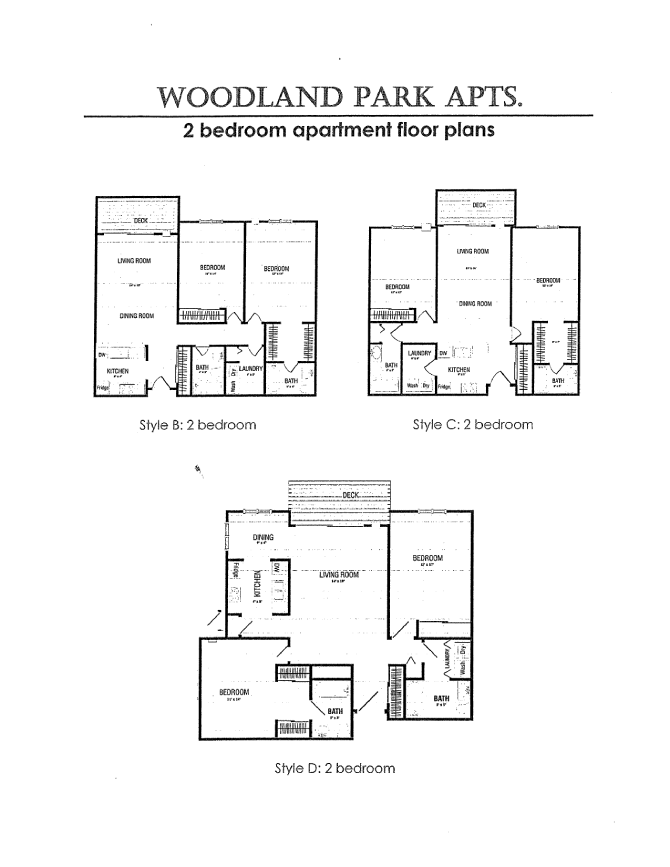 Floor plan for 2 beds, 2 baths, 1014 sqft