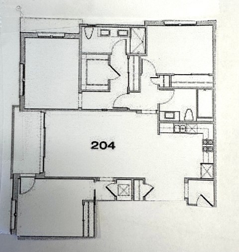 Floor plan for 3 beds, 2 baths, 1587 sqft