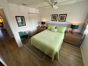 Bradenton house for rent - a bedroom with a bed and a closet
