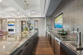 Hauppauge apartment for rent - the kitchen has stainless steel counter tops and stainless steel appliances
