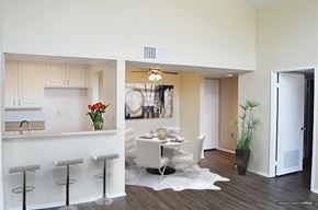 Valley Village apartment for rent - a dining room and kitchen with a table and chairs