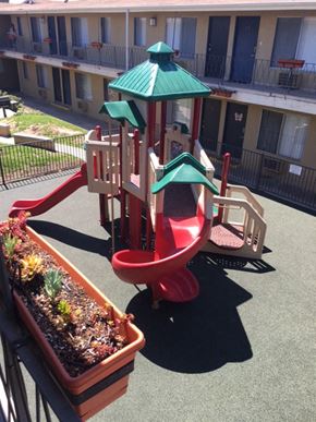 Baldwin Park apartment for rent - a childrens playground in an apartment building