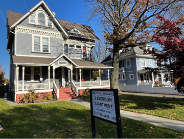 Montclair apartment for rent - a house with a sign in front of it