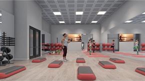 Estero house for rent - a group of people in a gym with exercise equipment