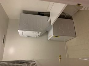 Chicago apartment for rent - a bathroom with a sink and a toilet in it