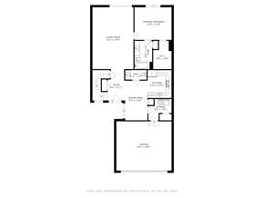 Tinley Park house for rent - a floor plan of a residence with a garage and a loft