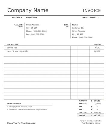 Cathedral City house for rent - a screenshot of a company name invoice with a space to enter text