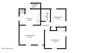 Dallas house for rent - 6415 Godfrey Avenue