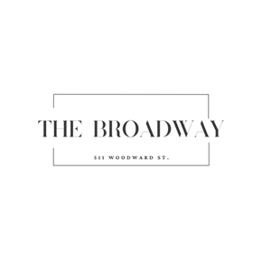 Austin apartment for rent - A logo with the text 'THE BROADWAY' and '511 WOODWARD ST.'