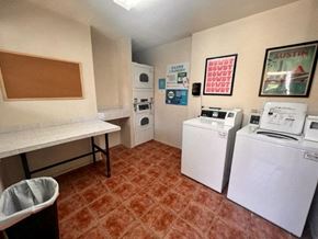 Austin apartment for rent - A laundry room with a washer and dryer.