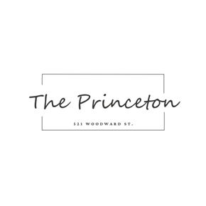 Austin apartment for rent - A logo with the name "The Princeton" and the address "521 Woodward St."