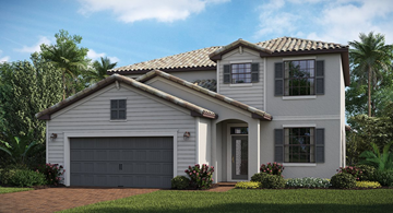 Estero house for rent - a white house with a garage