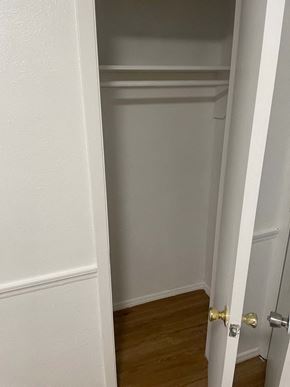 Arlington apartment for rent - the door to the closet is open and the room is empty