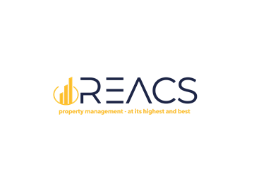 Alexandria apartment for rent - A logo for REACS property management is displayed on a black background.