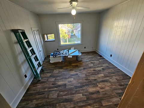 Floor plan for 1 bed, 1 bath, 486 sqft