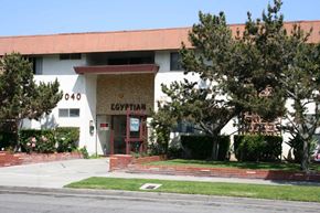 Torrance apartment for rent - a building with a sign on the front of it