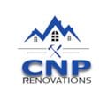 Montgomery house for rent - A logo for CNP Renovations featuring a mountain and a house.