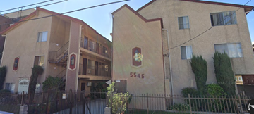 North Hollywood apartment for rent - A building with the number 5545 on it.