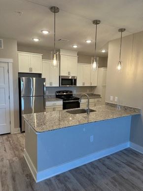 Hickory apartment for rent - a kitchen with a granite counter top