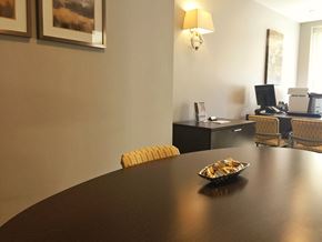 Charlestown apartment for rent - a dining room table with a bowl of food on it