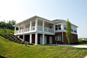 Weyers Cave apartment for rent - the front of a house with a porch and a lawn