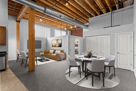 Floor plan for 1 bed, 1 bath