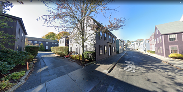 Marblehead apartment for rent - a city street with houses on both sides of it
