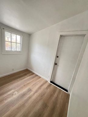 Santa Barbara apartment for rent - an empty bedroom with a door to a closet