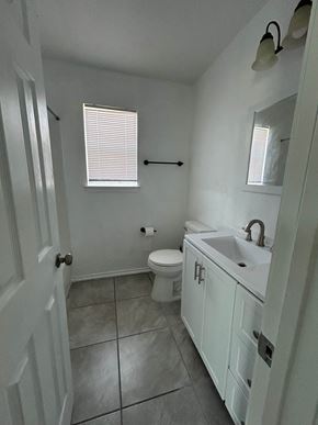 Killeen house for rent - a bathroom with a sink and a toilet