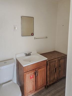 San Antonio house for rent - a bathroom with a sink toilet and a mirror
