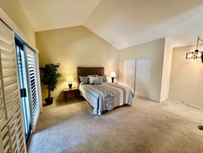 Gold River house for rent - a bedroom with a bed and a closet