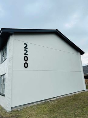 Lake Charles apartment for rent - the side of a building with numbers on it