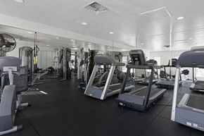 Glendale apartment for rent - A gym with treadmills and other exercise equipment.