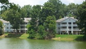 Vicksburg apartment for rent - the view of the apartments from the lake