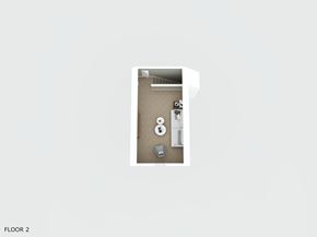 New Bern house for rent - A white door with a keypad and a key is on the right side.