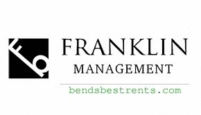 Bend apartment for rent - the logo management with the words fraking management on a white background