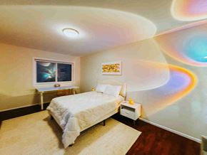 Alexandria apartment for rent - a small bedroom with a bed and a window