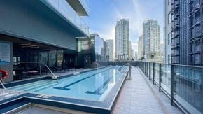 Vancouver house for rent - a swimming pool on the top of a building