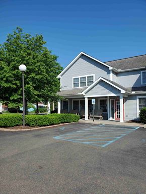Saint Marys apartment for rent - a parking lot in front of a house with a driveway