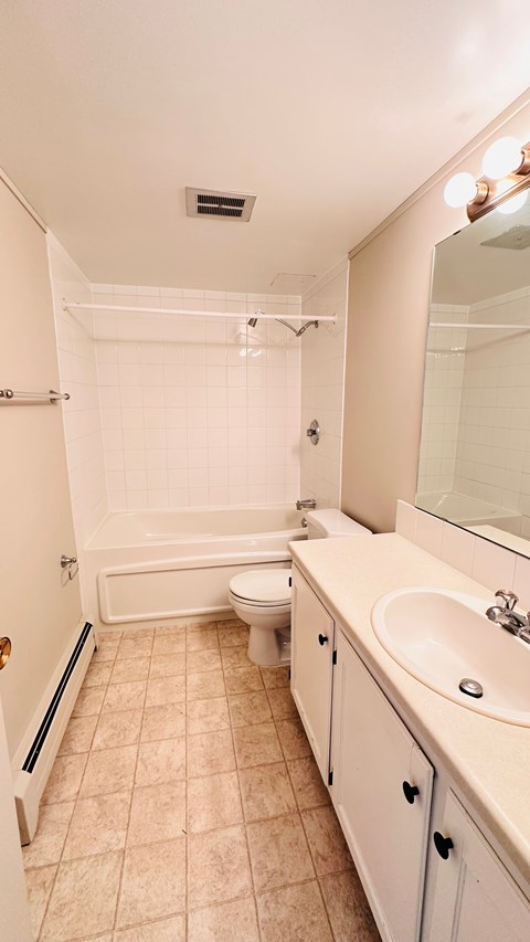 Floor plan for 1 bed, 1 bath, 525 sqft