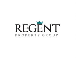 Sault Ste. Marie house for rent - a logo for regain property group with a crown on top
