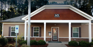 Goldsboro apartment for rent - the front of a house with a sign that reads go1 on it