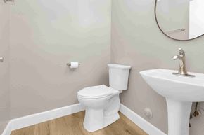 Aliso Viejo apartment for rent - a white bathroom with a toilet and a sink