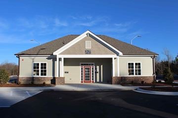 Kinston apartment for rent - the front of a house with a red door