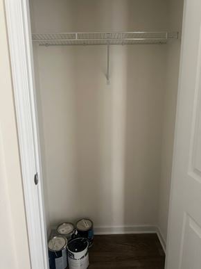Rome house for rent - a closet with buckets of paint on the floor