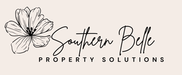 Lynn Haven house for rent - A logo for Southern Belle Property Solutions featuring a flower.