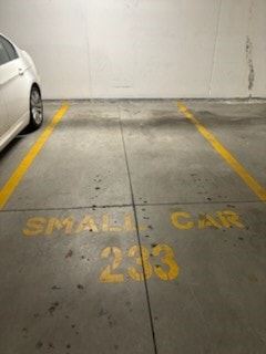 Vancouver apartment for rent - A parking space is marked for small cars only.