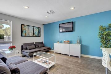 Las Vegas apartment for rent - a living room with a couch and a tv