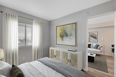 Floor plan for 1 bed, 1 bath, 450 sqft